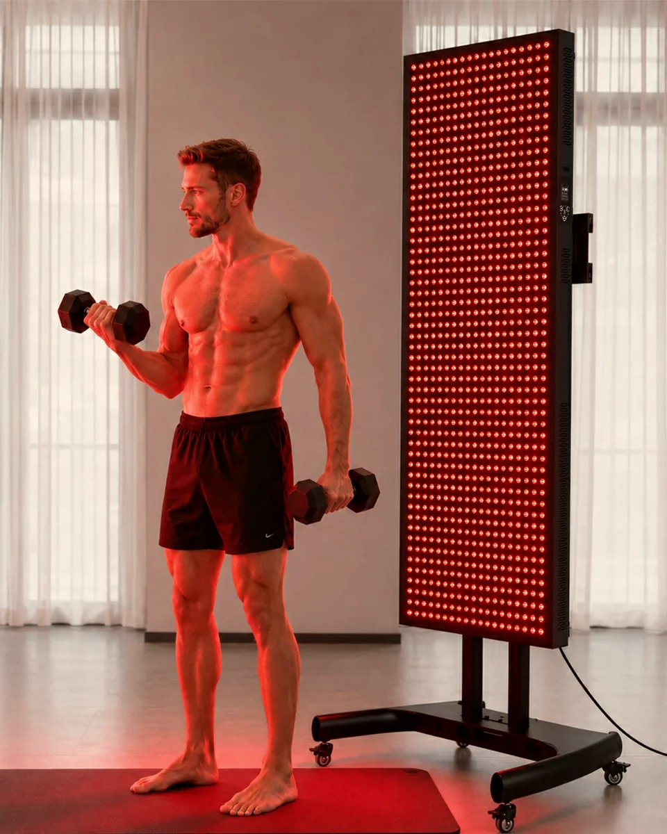 A training session beside the red light Tower